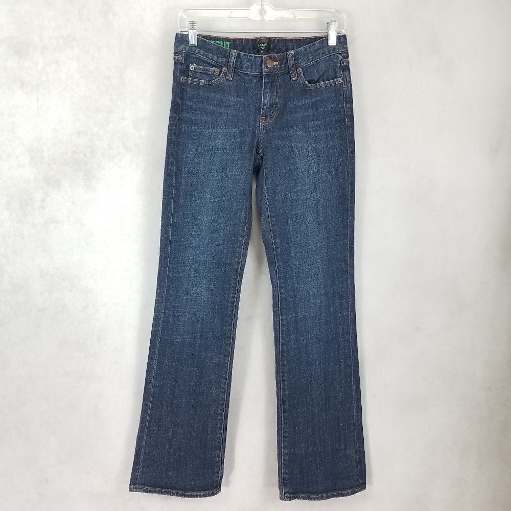 J. Crew Bootcut Denim Jeans Dark Wash Casual Western Rodeo Cowgirl Womens 27 R